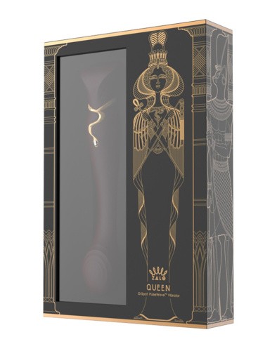 Zalo Queen Pulse Wave Clit Stim - Преміальний вібратор для клітора з насадкою для вакуумної стимуляції, 21.6х3.5 см (бордовий) - купити в Києві, Україні